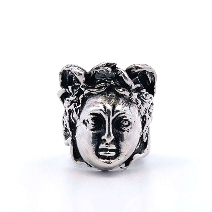 Estate Sterling Silver Mercury Head Ring