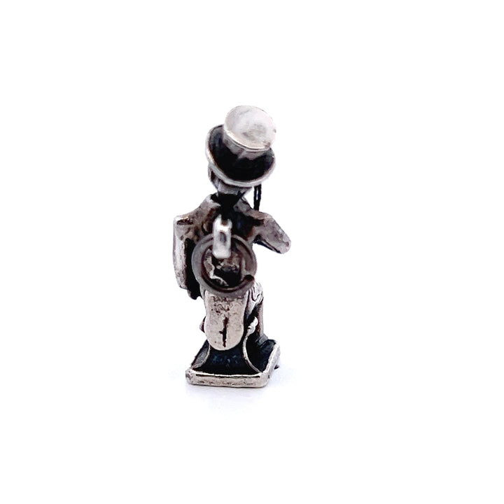 Estate Vintage Sterling Silver Charlie McCarthy Ventriloquist Doll Charm
