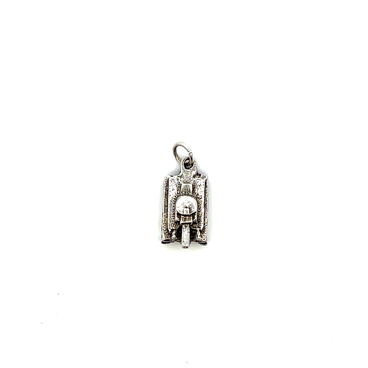 Estate Vintage Sterling Silver 3D Tank Charm