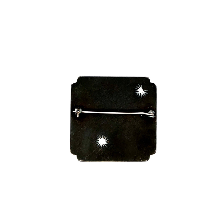 Estate Vintage Georg Jensen & Arno Malinowski Silver & Iron Wheat Brooch