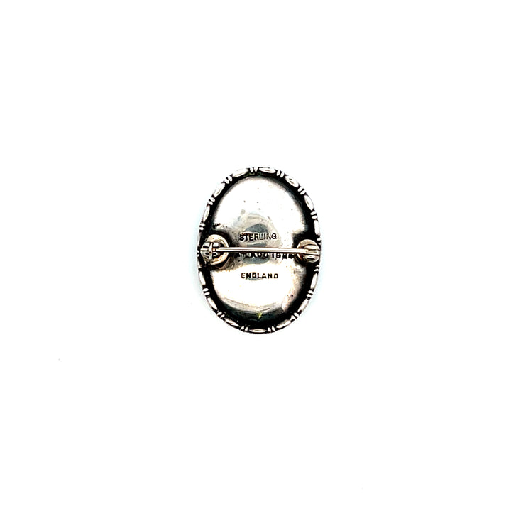 Estate 1924 English Sterling Silver Butterfly Wing Bird Pin Brooch