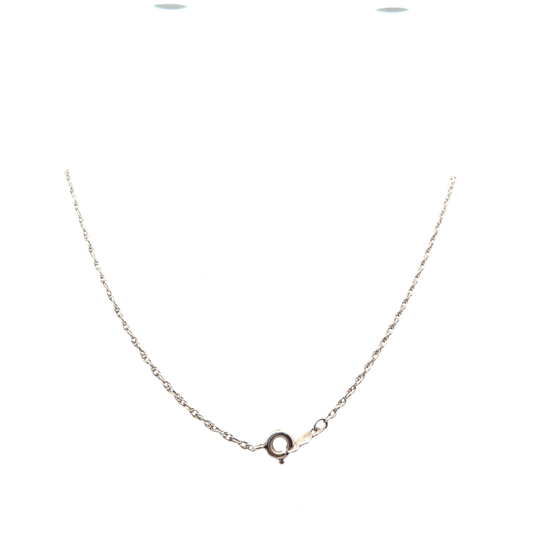 Estate Sterling Silver 1.15MM Wheat Chain Necklace