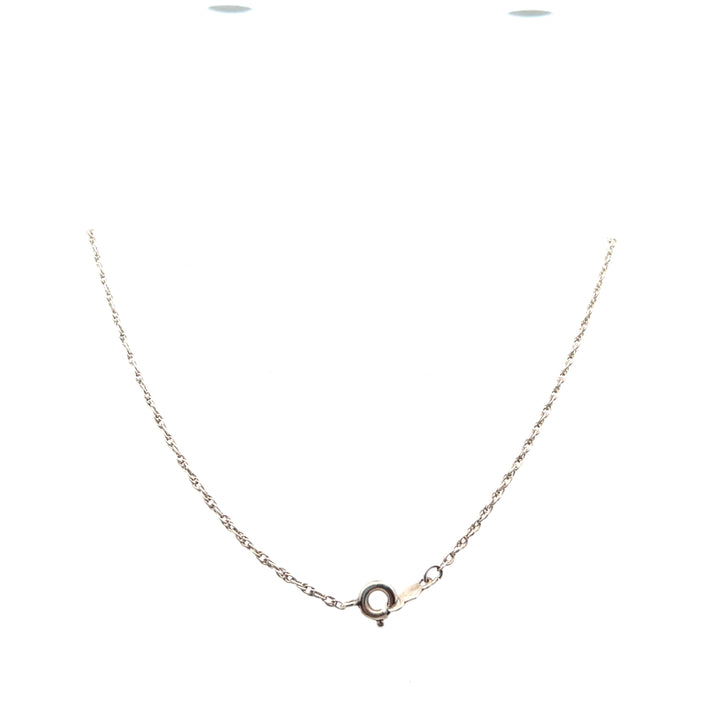 Estate Sterling Silver 1.15MM Wheat Chain Necklace