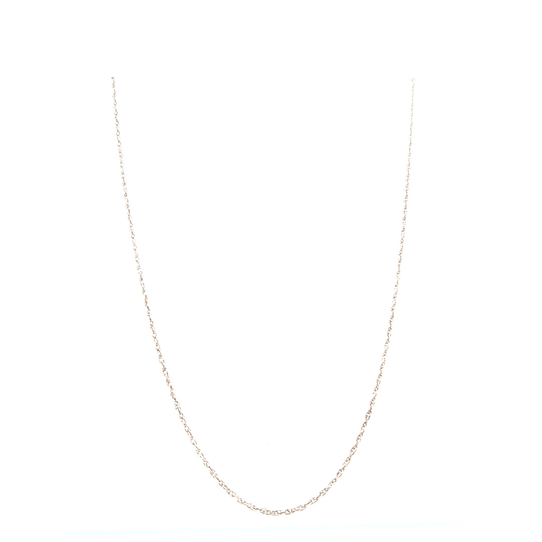Estate Sterling Silver 1.15MM Wheat Chain Necklace
