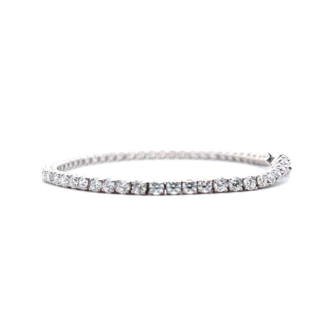 Sterling Silver 5.00CTW Lab-Grown Diamond Tennis Bracelet