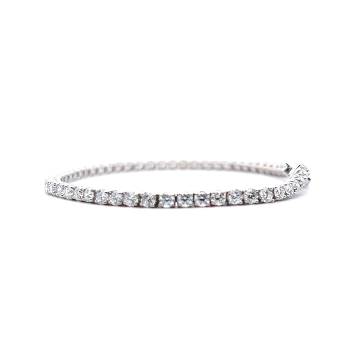 Sterling Silver 5.00CTW Lab-Grown Diamond Tennis Bracelet