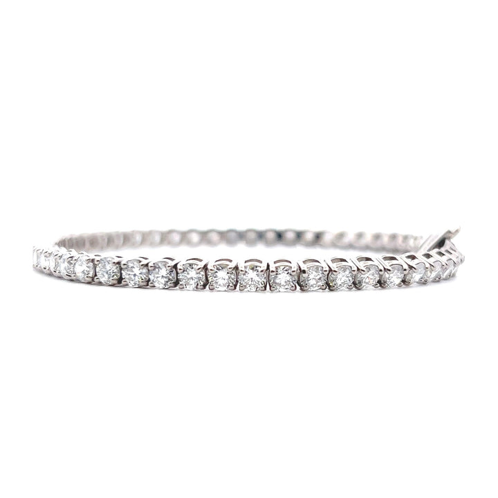 Sterling Silver 7.00CTW Lab-Grown Diamond Tennis Bracelet