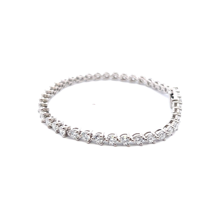 Sterling Silver 6.00CTW Lab Diamond Tennis Bracelet