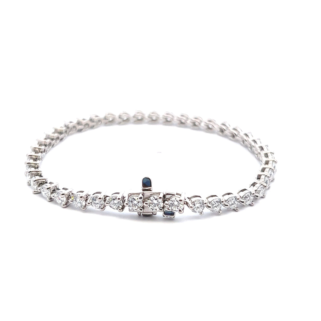 Sterling Silver 6.00CTW Lab Diamond Tennis Bracelet