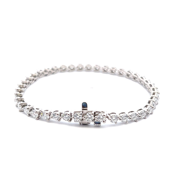 Sterling Silver 6.00CTW Lab Diamond Tennis Bracelet