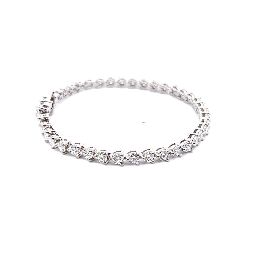 Sterling Silver 6.00CTW Lab Diamond Tennis Bracelet