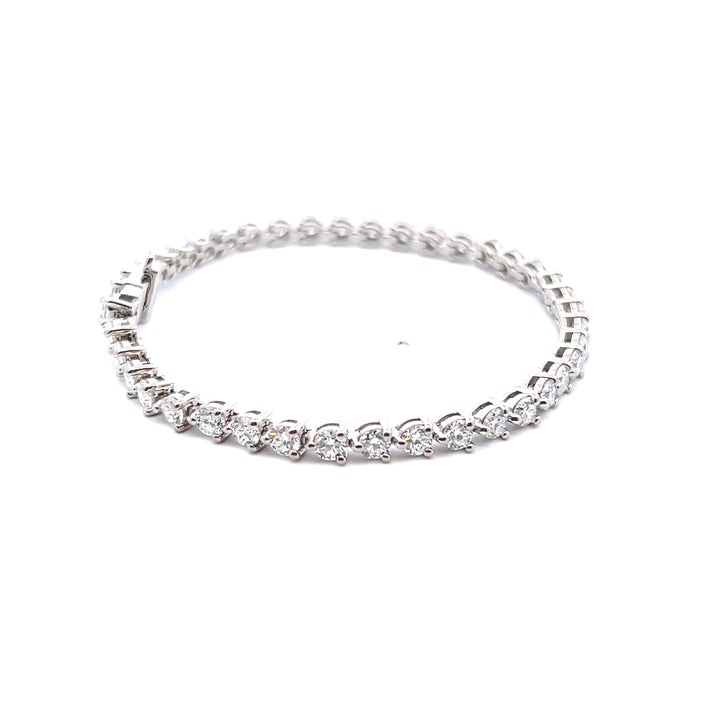 Sterling Silver 6.00CTW Lab Diamond Tennis Bracelet