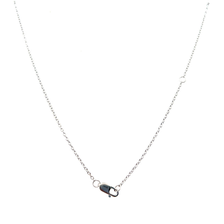 Sterling Silver 3.00CTW Lab-Grown Diamond Graduated Necklace