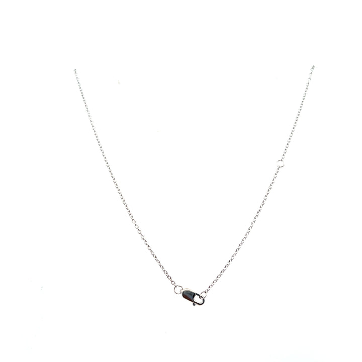 Sterling Silver 3.00CTW Lab Diamond Graduated Necklace