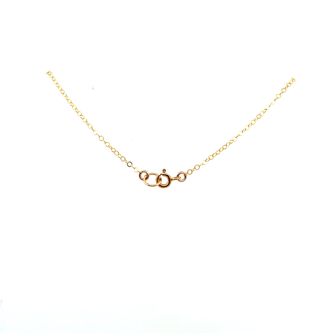 Yellow Gold Filled Open Freeform Circle Link Necklace