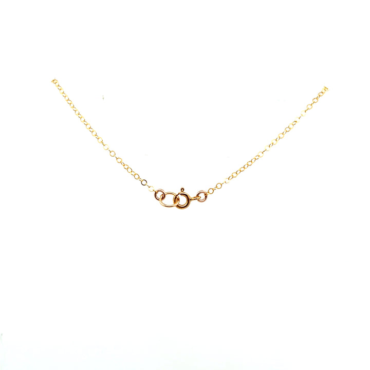 Yellow Gold Filled Open Freeform Circle Link Necklace