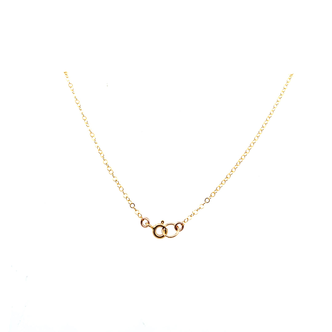 Yellow Gold Filled Open Freeform Circle Link Necklace