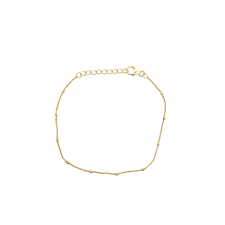 14K Yellow Gold Vermeil Satellite Chain Bracelet