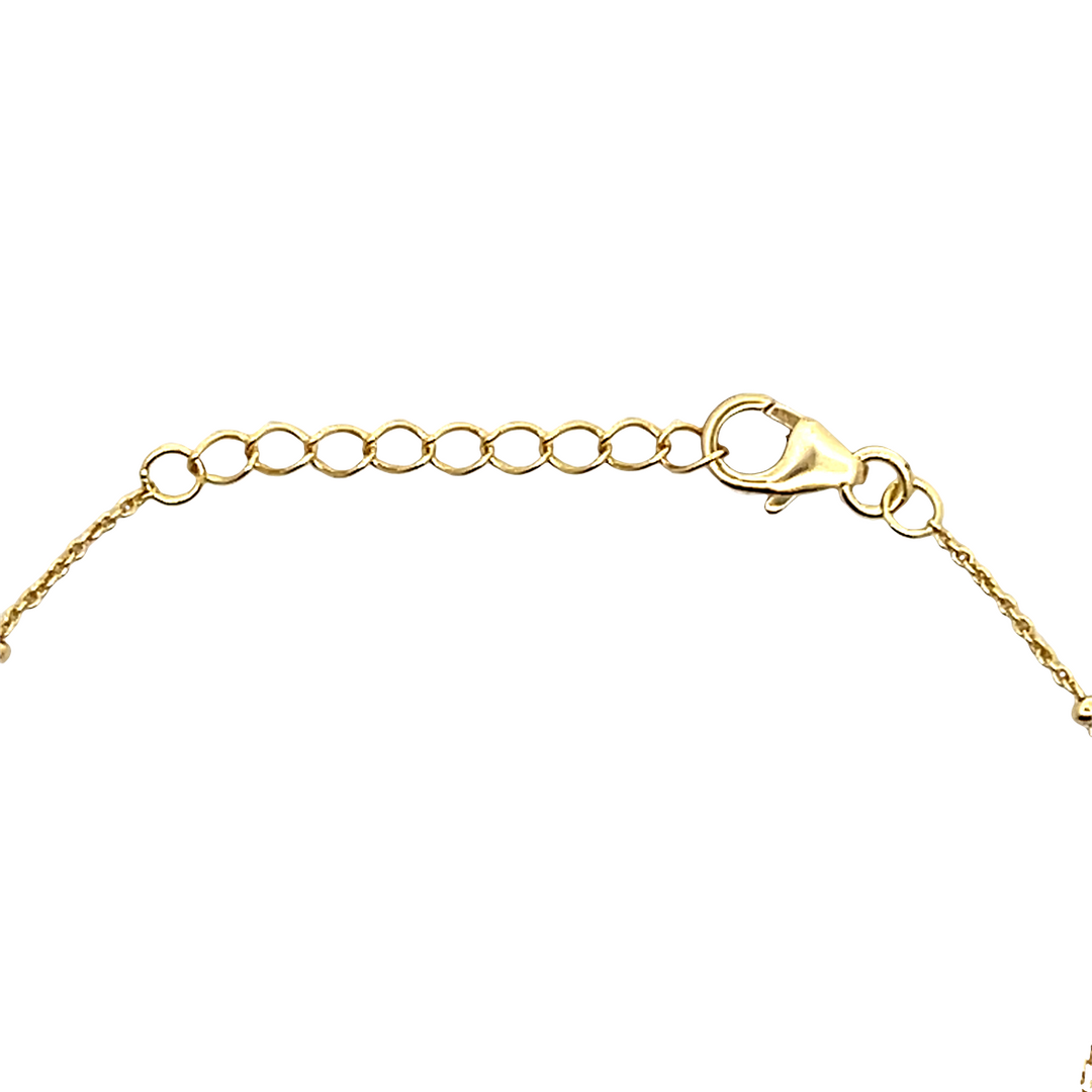 14K Yellow Gold Vermeil Satellite Chain Bracelet