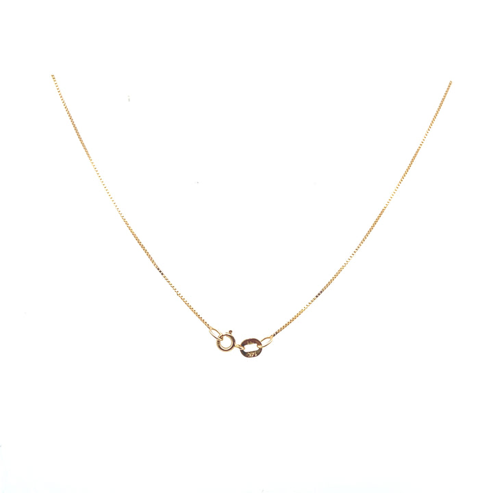 14K Yellow Gold 0.50CTW Vintage Diamond Solitaire Pendant Necklace