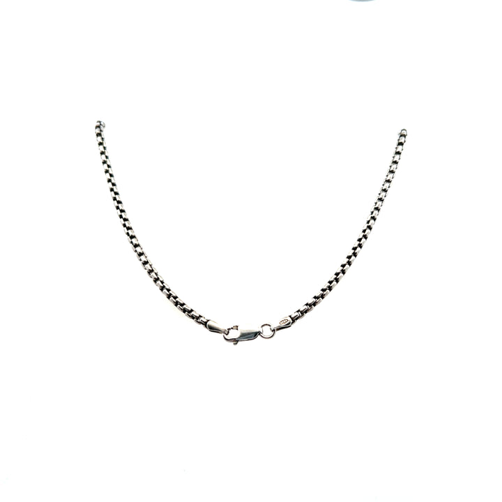 Estate Sterling Silver Popcorn Chain Necklace