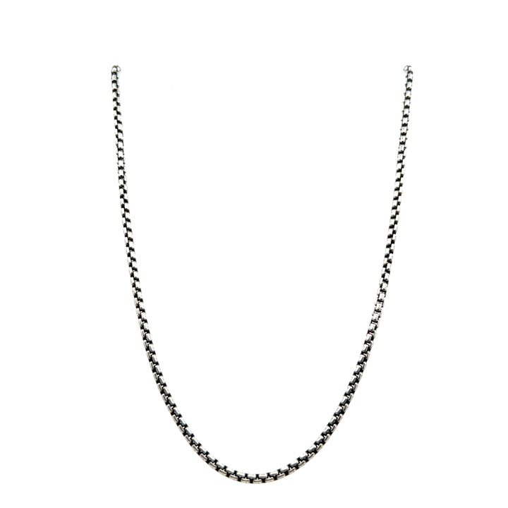Estate Sterling Silver Popcorn Chain Necklace