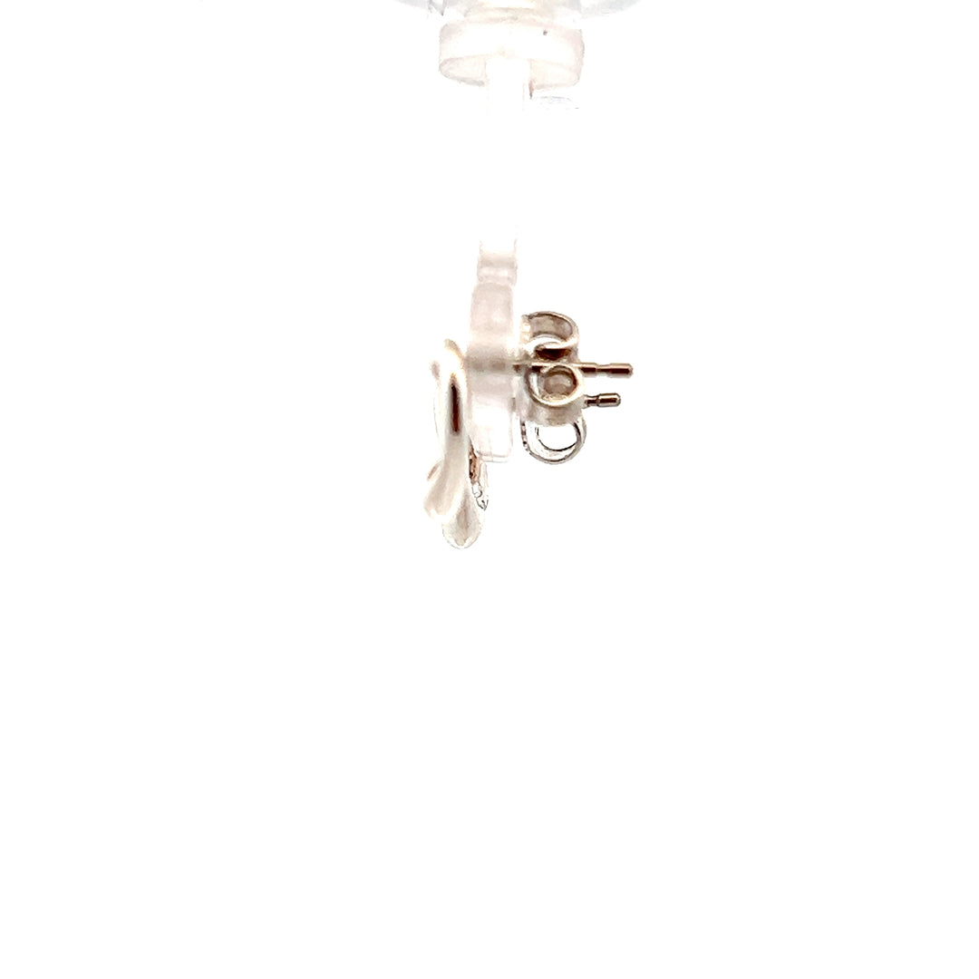 Estate Sterling Silver Elsa Peretti for Tiffany & Co. Heart Studs
