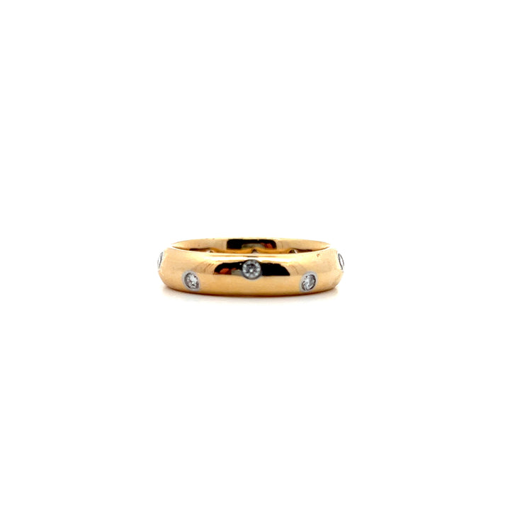 Estate 18KT Yellow Gold Tiffany & Co. "Etoile" Diamond Band
