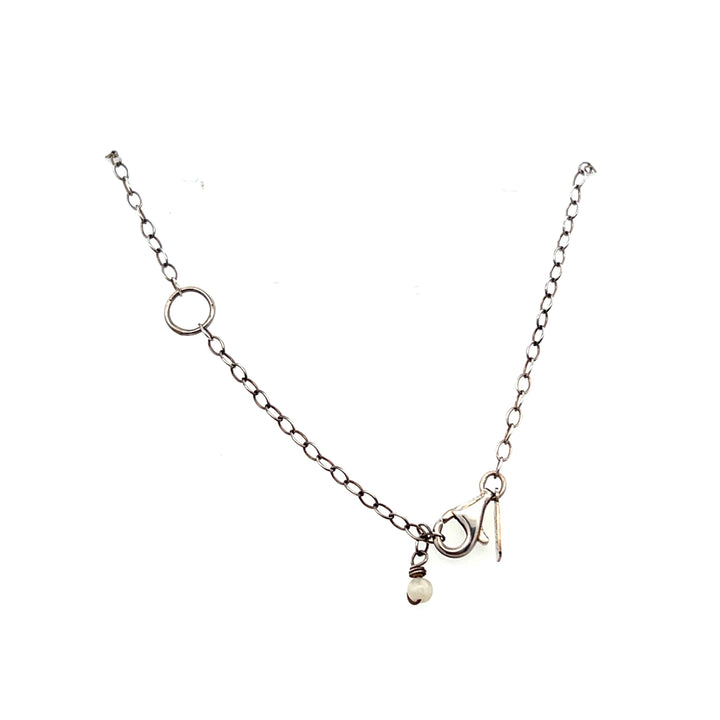 Estate Sterling Silver Aquamarine Briolette Necklace