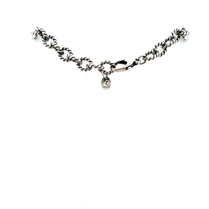 Estate Sterling Silver Carolyn Pollack Relios Twisted Link Chain Necklace