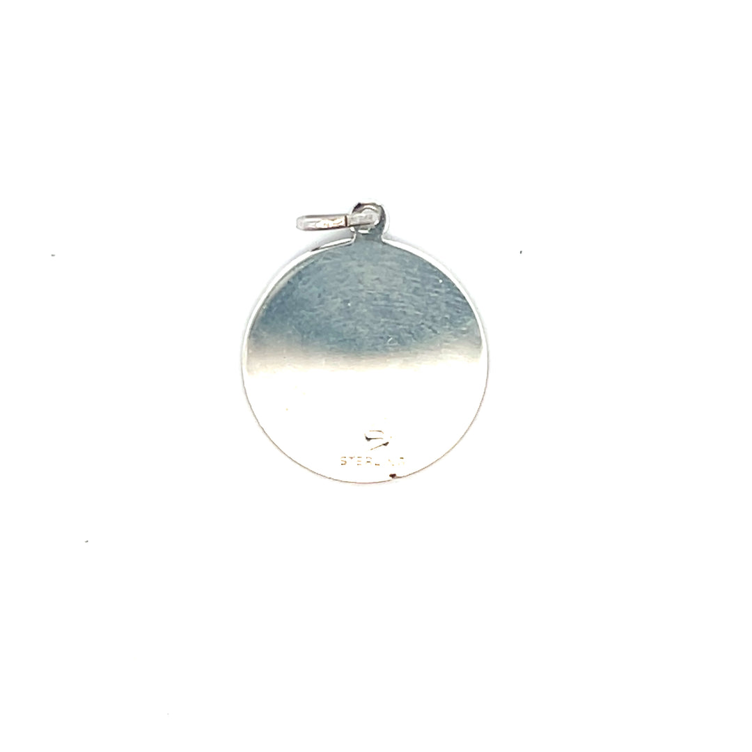 Estate Sterling Silver Sagittarius Disc Charm