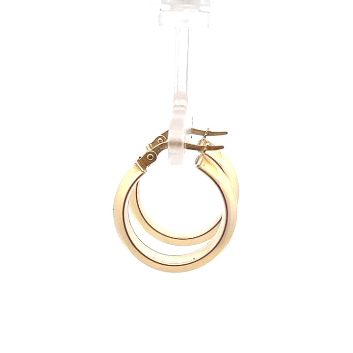 Estate 14KT Yellow Gold Half Dome Hoops