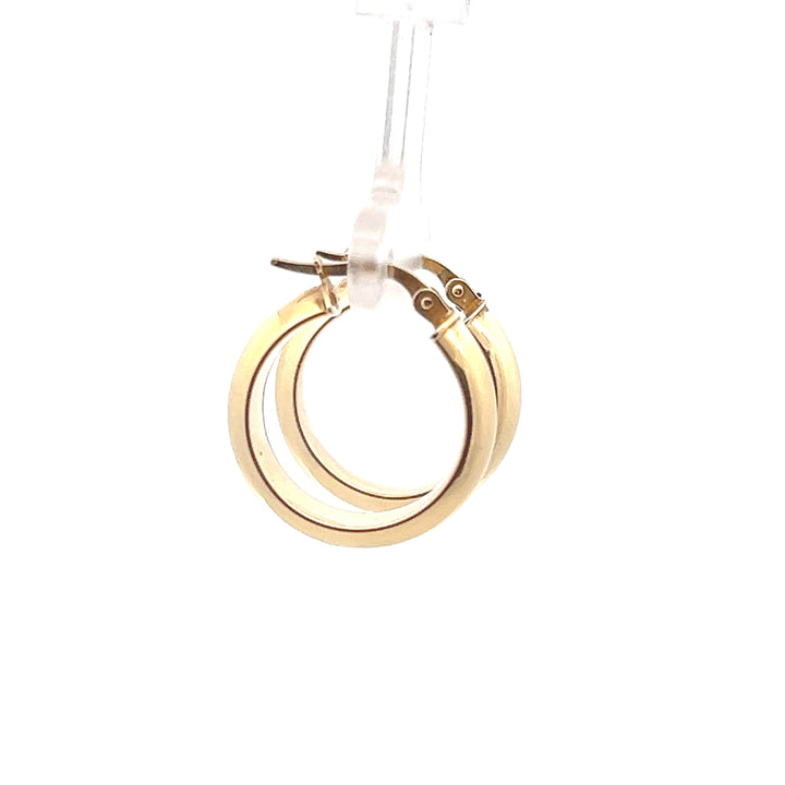 Estate 14KT Yellow Gold Half Dome Hoops