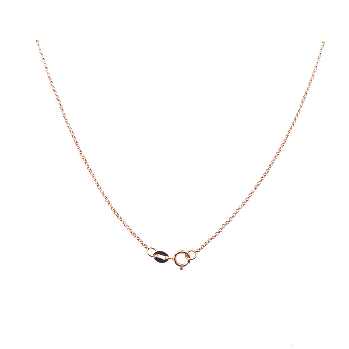 Estate 14KT Rose Gold Diamond & Tsavorite Panther Head Necklace, Effy