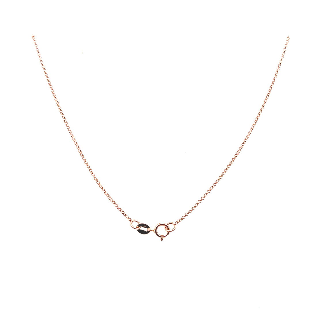 Estate 14K Rose Gold 0.33CTW Tsavorite Garnet & Diamond Panther Necklace by Effy