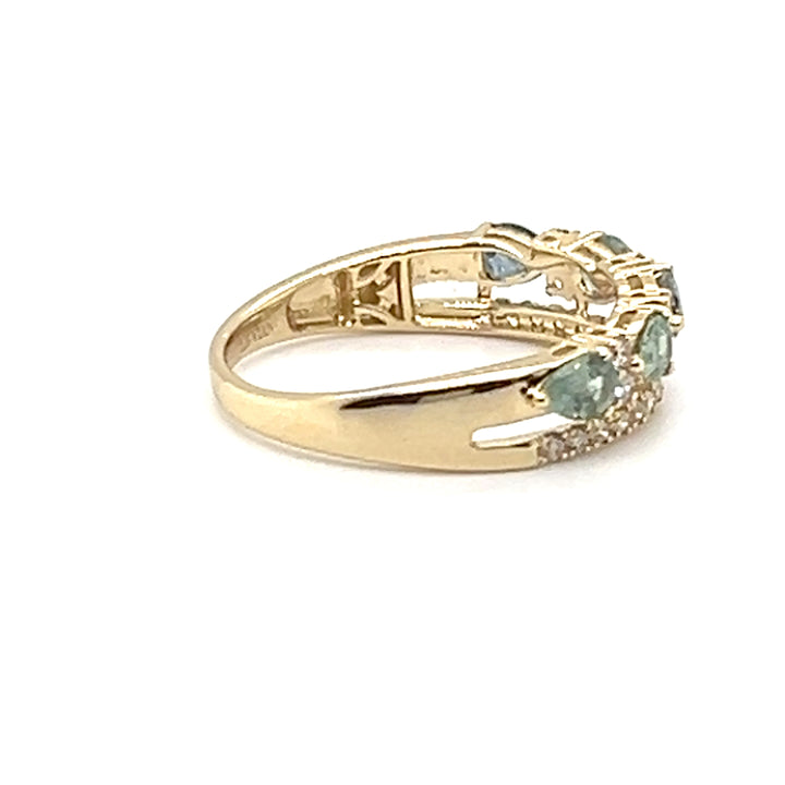 Le Vian 14K Yellow Gold Natural Montana Sapphire and Diamond Ring