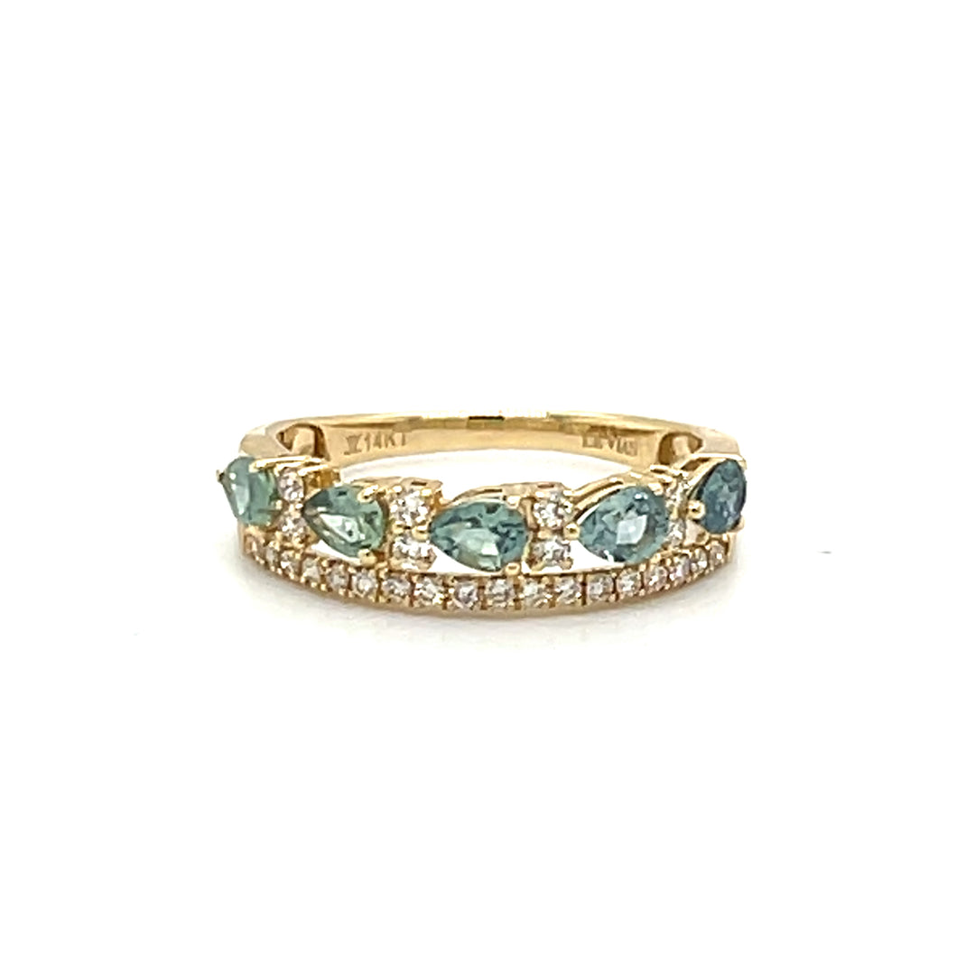 Le Vian 14K Yellow Gold Natural Montana Sapphire and Diamond Ring
