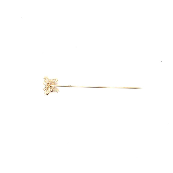 Estate 14KT Yellow Gold Opal Butterfly Pin, ca. 1960's