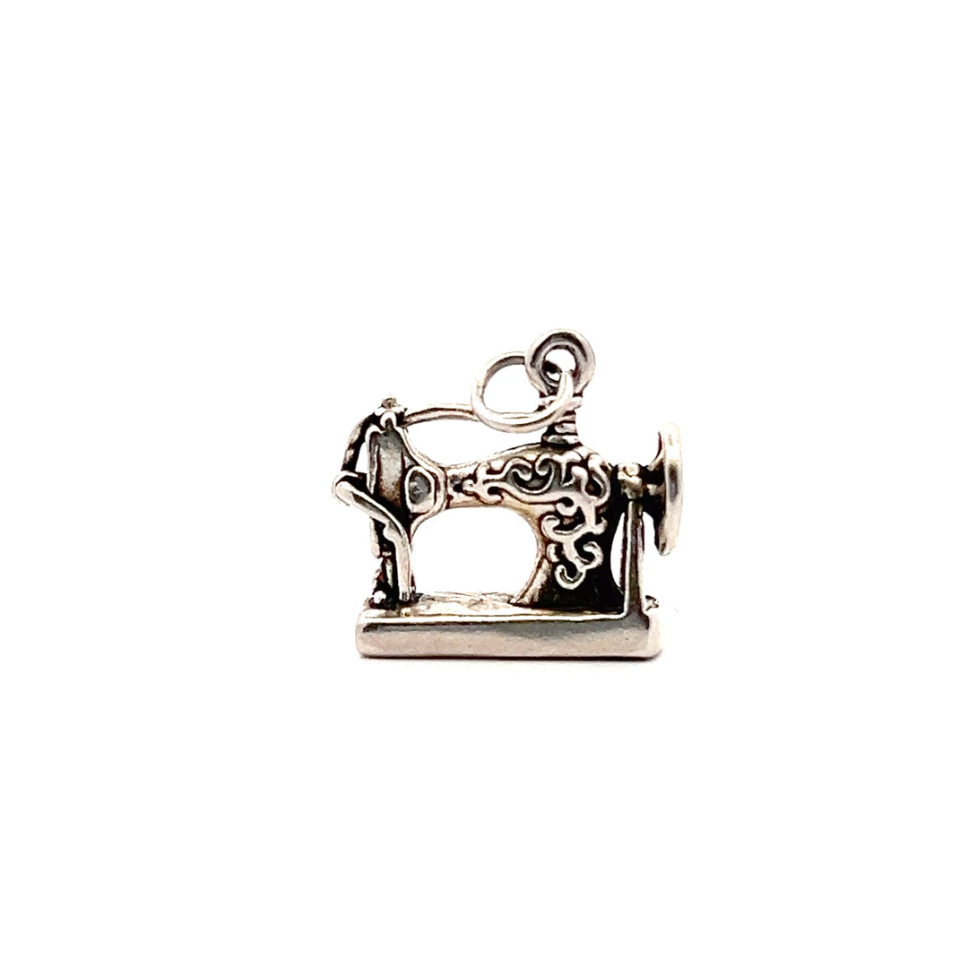 Estate Sterling Silver Sewing Machine Charm
