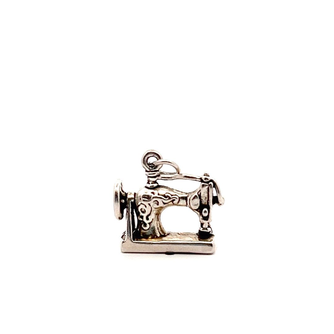 Estate Sterling Silver Sewing Machine Charm