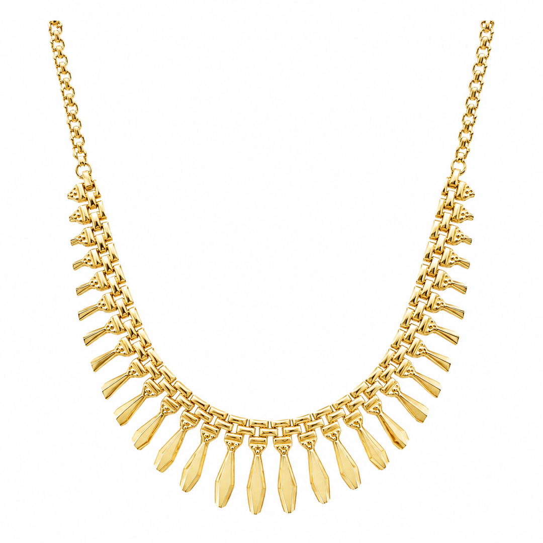Estate 14K Yellow Gold Cleopatra Necklace