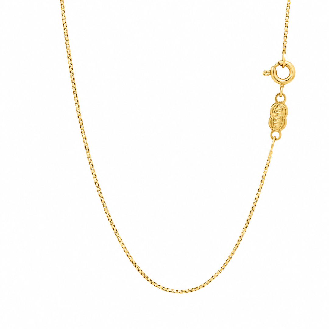 Estate 18K Yellow Gold Uno-A-Erre Box Chain Necklace