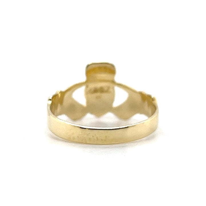 Estate 14K Yellow Gold Claddagh Ring