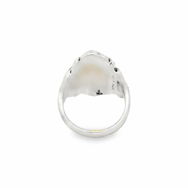 Estate Sterling Silver Rose Flower Ring
