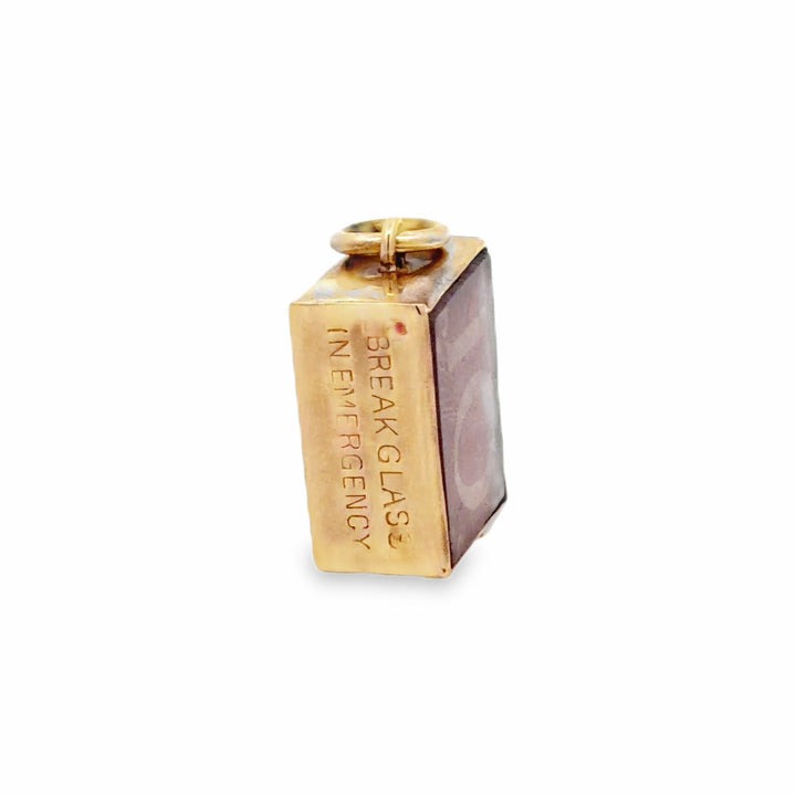Estate Yellow Gold British Ten Shilling Note Pendant