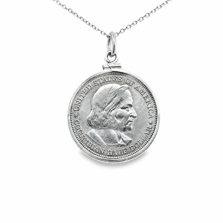 Estate Sterling Silver Solitaire Pendant