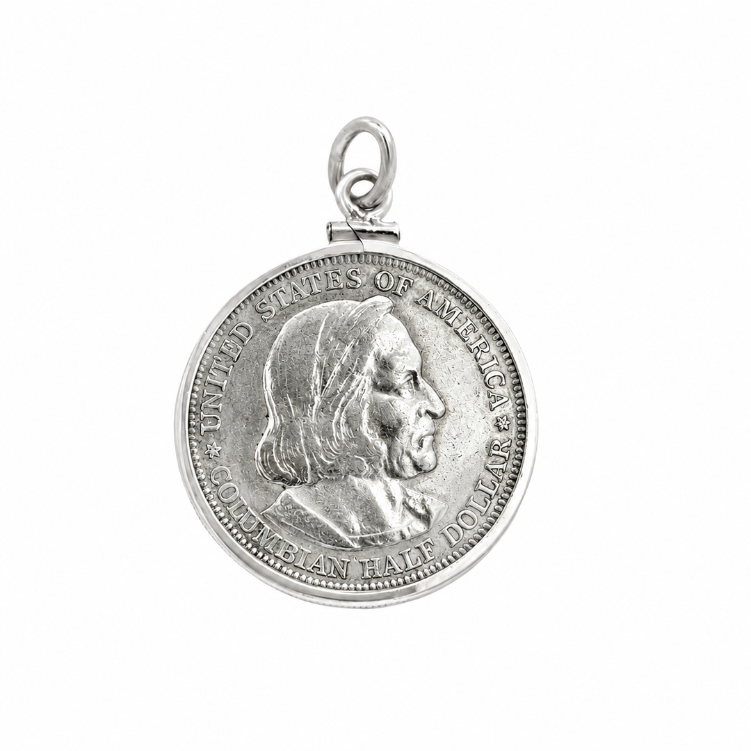 Estate Sterling Silver Solitaire Pendant