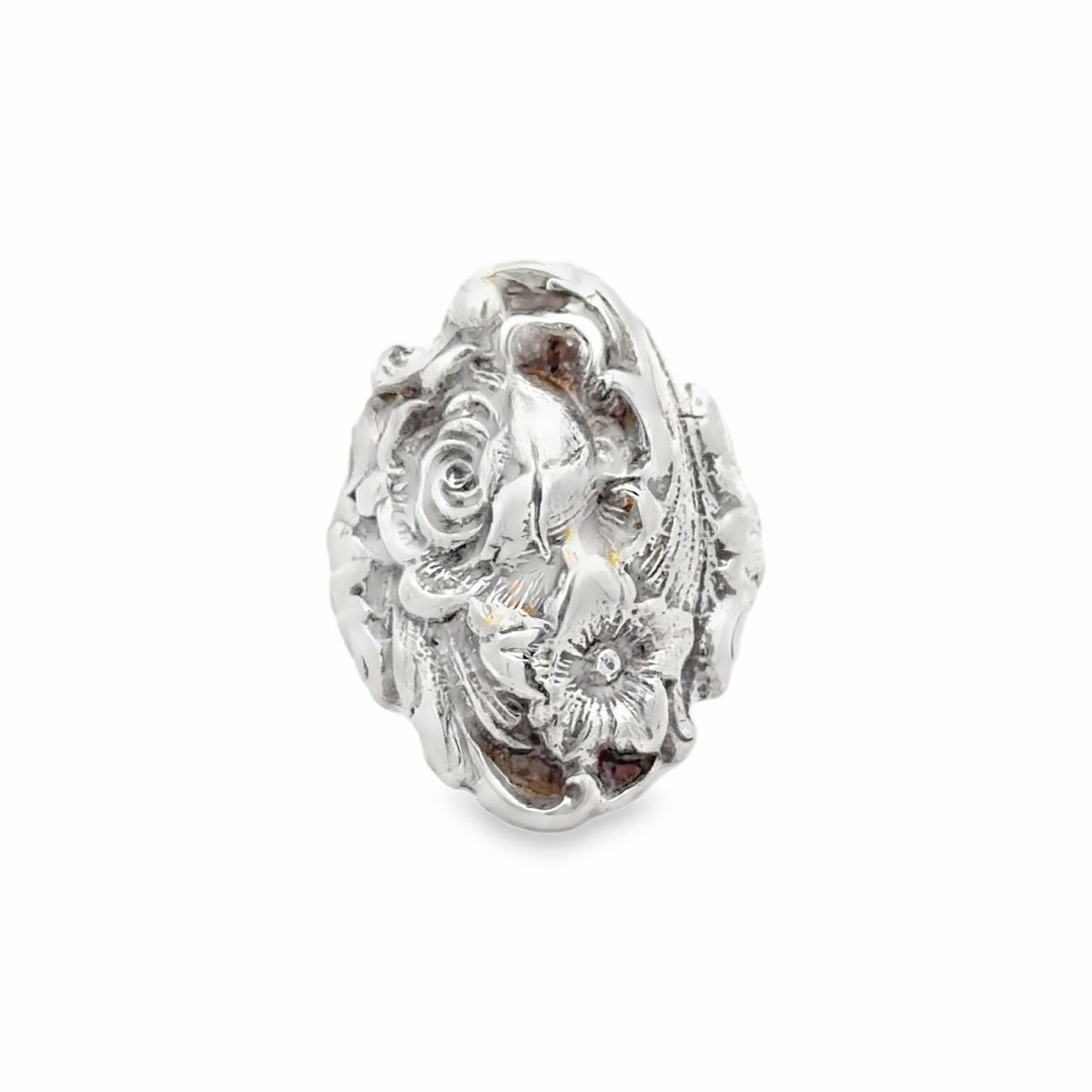 Estate Sterling Silver Flower Ring