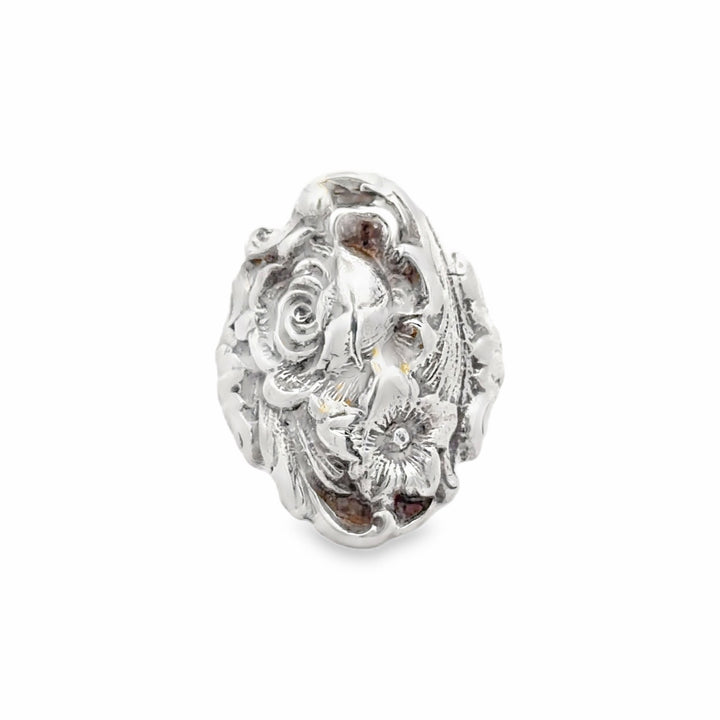 Estate Sterling Silver Flower Ring