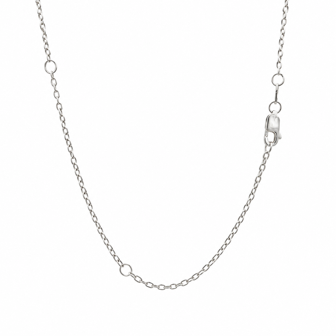 Estate Sterling Silver Cable Chain Necklace